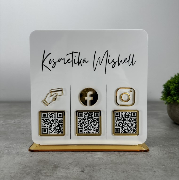Business QR cedulka / QR stojánek
