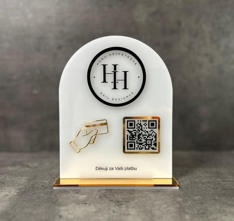 Business QR cedulka / QR stojánek