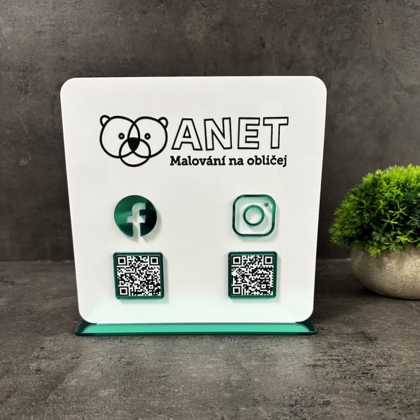 Business QR cedulka / QR stojánek