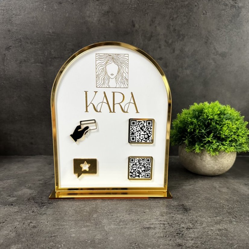 Business QR cedulka / QR stojánek