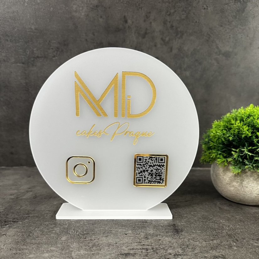 Business QR cedulka / QR stojánek