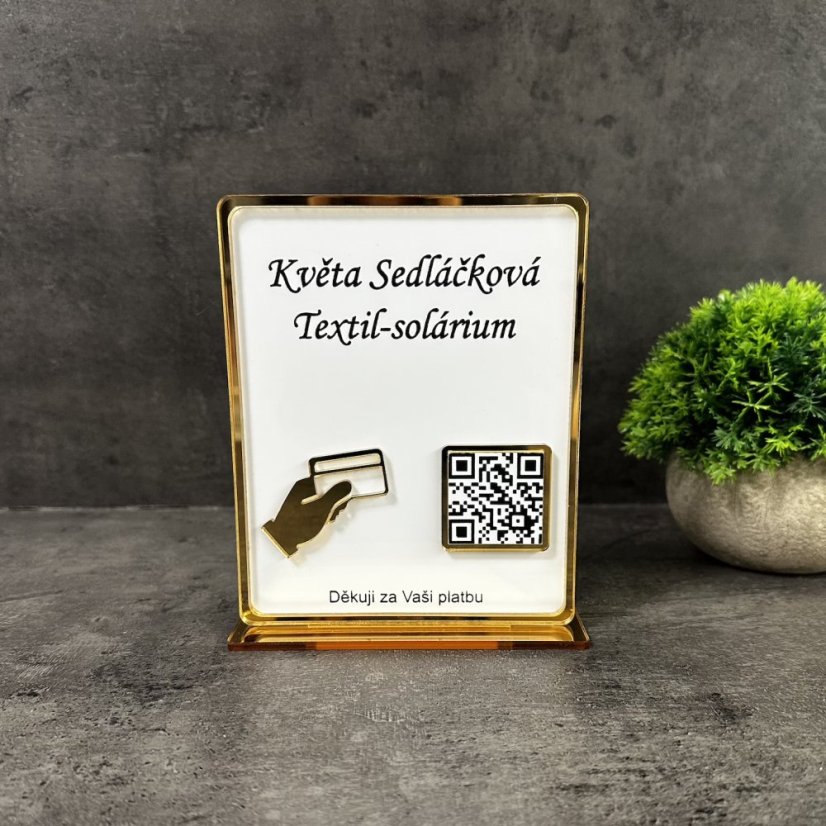 Business QR cedulka / QR stojánek