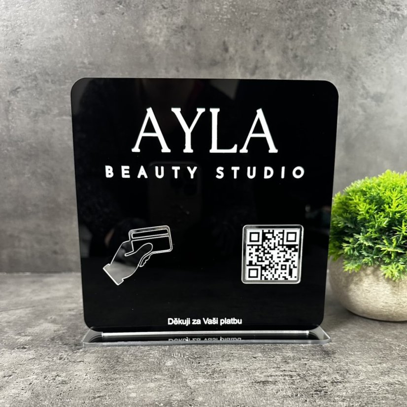 Business QR cedulka / QR stojánek