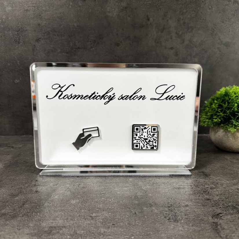Business QR cedulka / QR stojánek