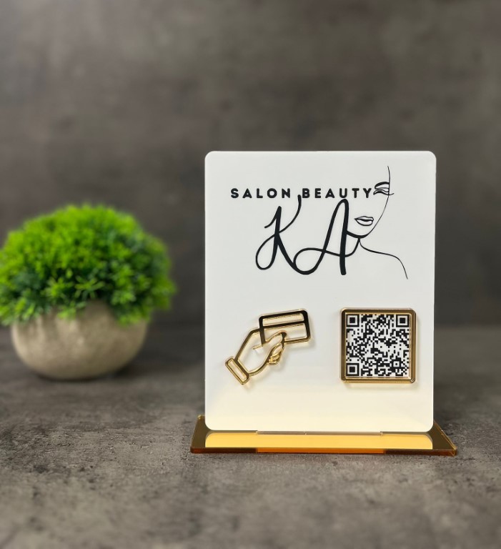 Business QR cedulka / QR stojánek