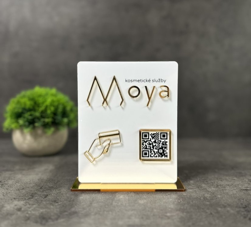 Business QR cedulka / QR stojánek