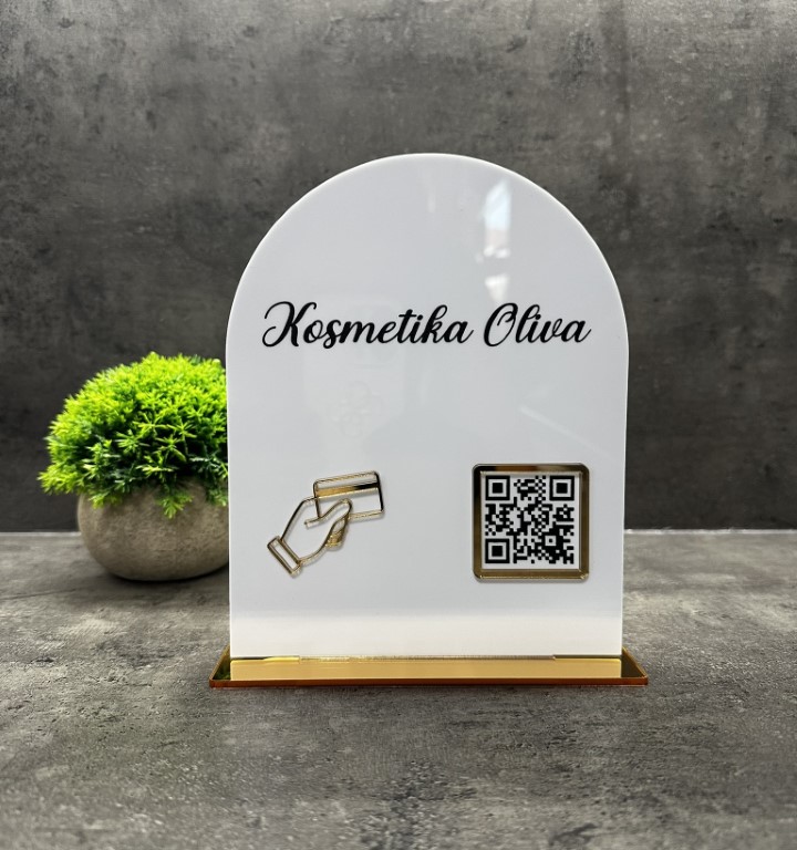 Business QR cedulka / QR stojánek