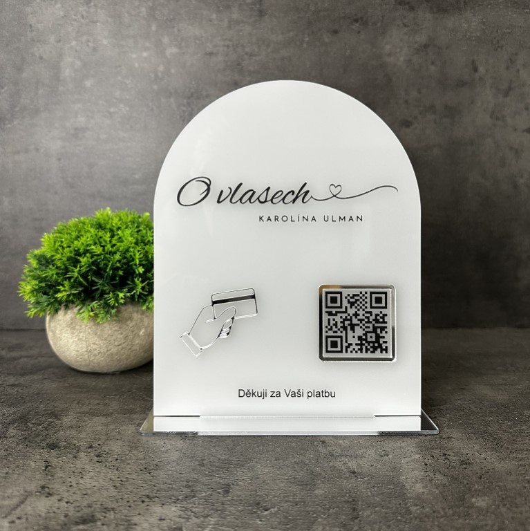 Business QR cedulka / QR stojánek