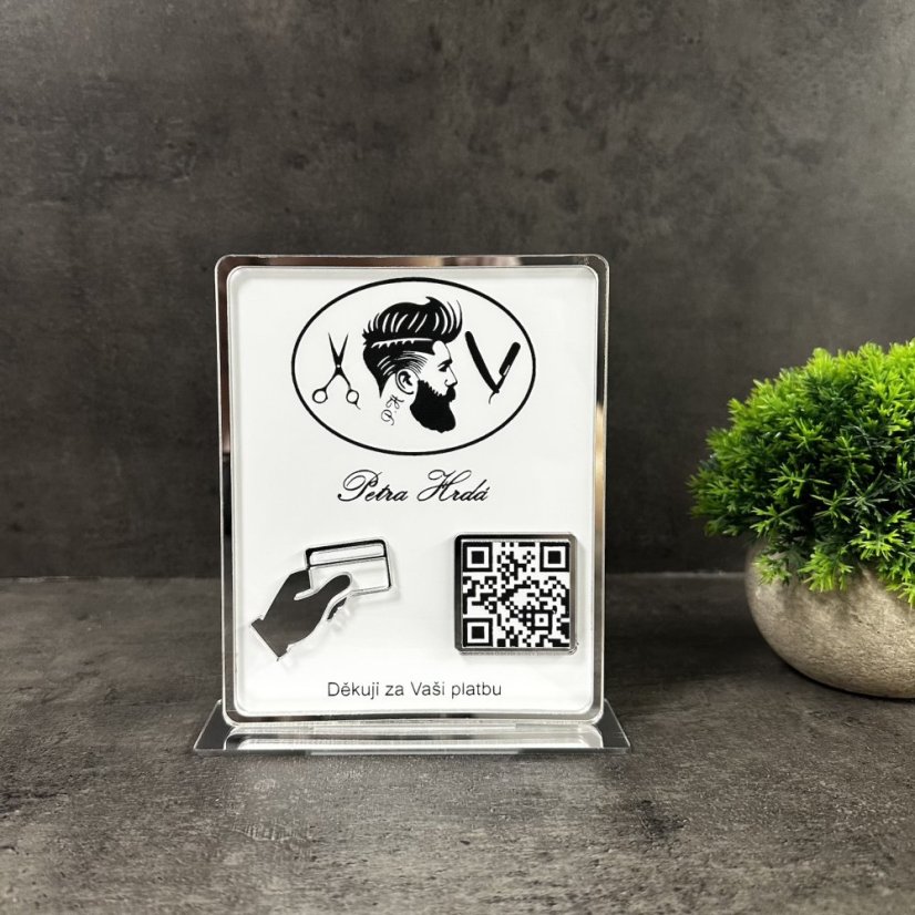 Business QR cedulka / QR stojánek