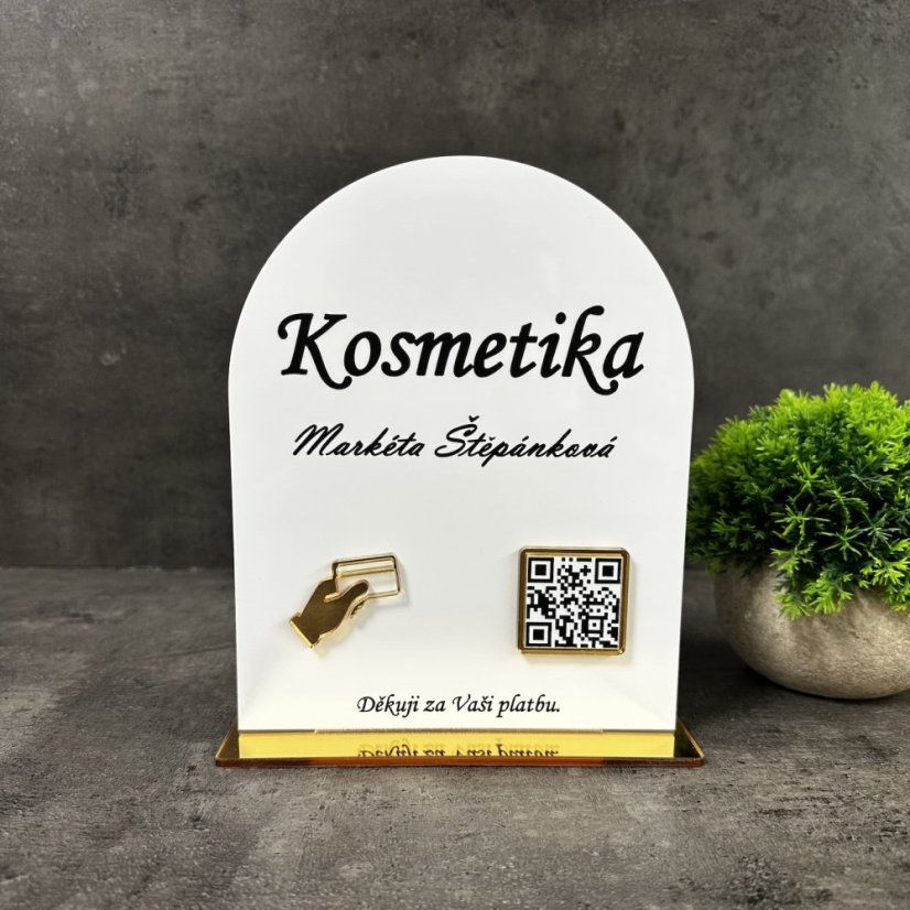 Business QR cedulka / QR stojánek