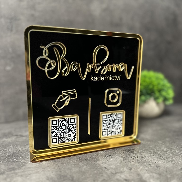 Business QR cedulka / QR stojánek