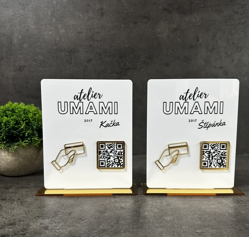 Business QR cedulka / QR stojánek