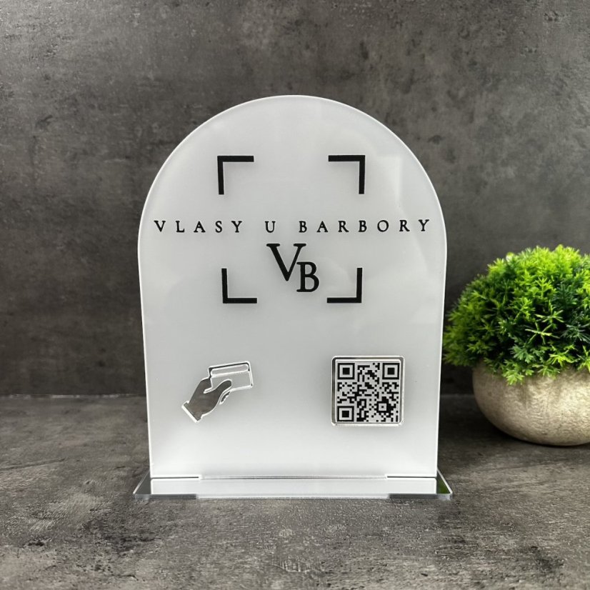 Business QR cedulka / QR stojánek