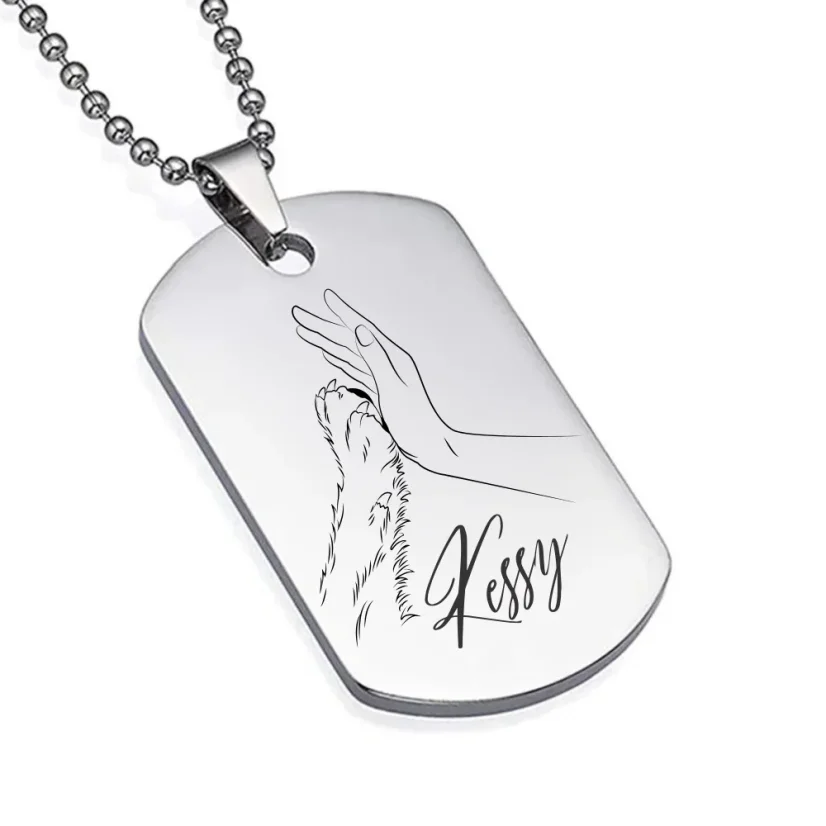 Vojenská psí známka personalizovaná - dog tag