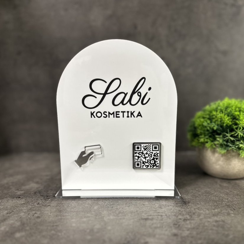 Business QR cedulka / QR stojánek