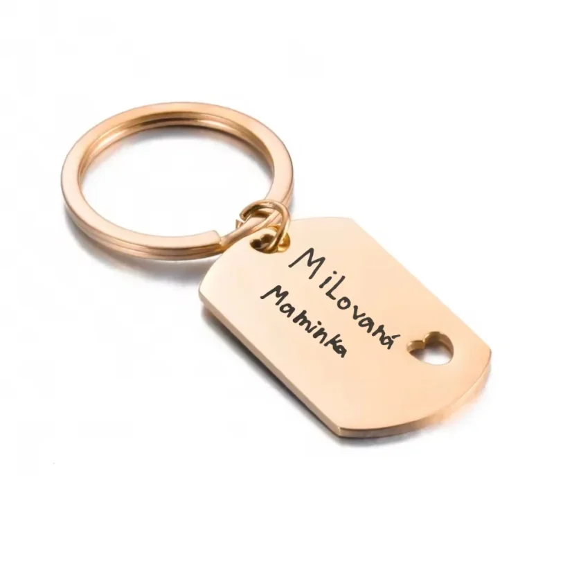 Přívěsek na klíče rosegold