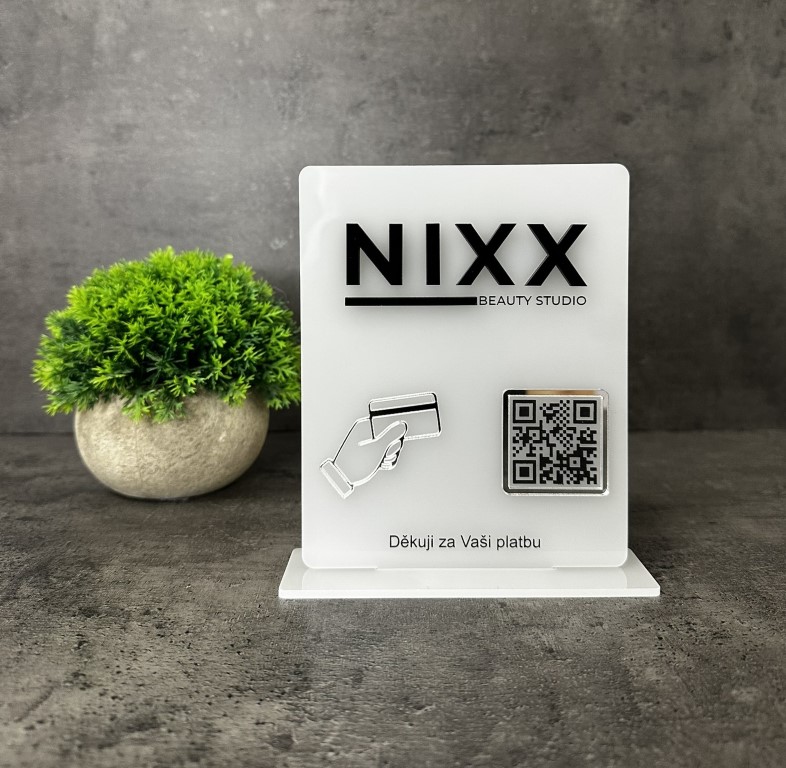 Business QR cedulka / QR stojánek