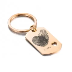 Přívěsek na klíče rosegold