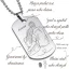 Vojenská psí známka personalizovaná - dog tag