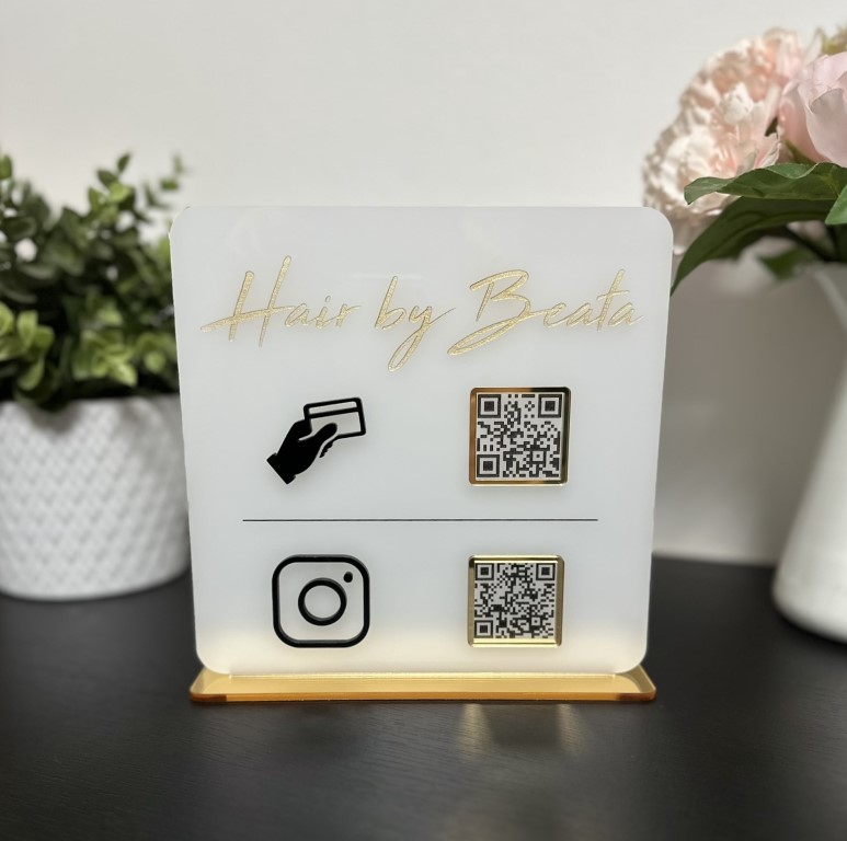 Business QR cedulka / QR stojánek