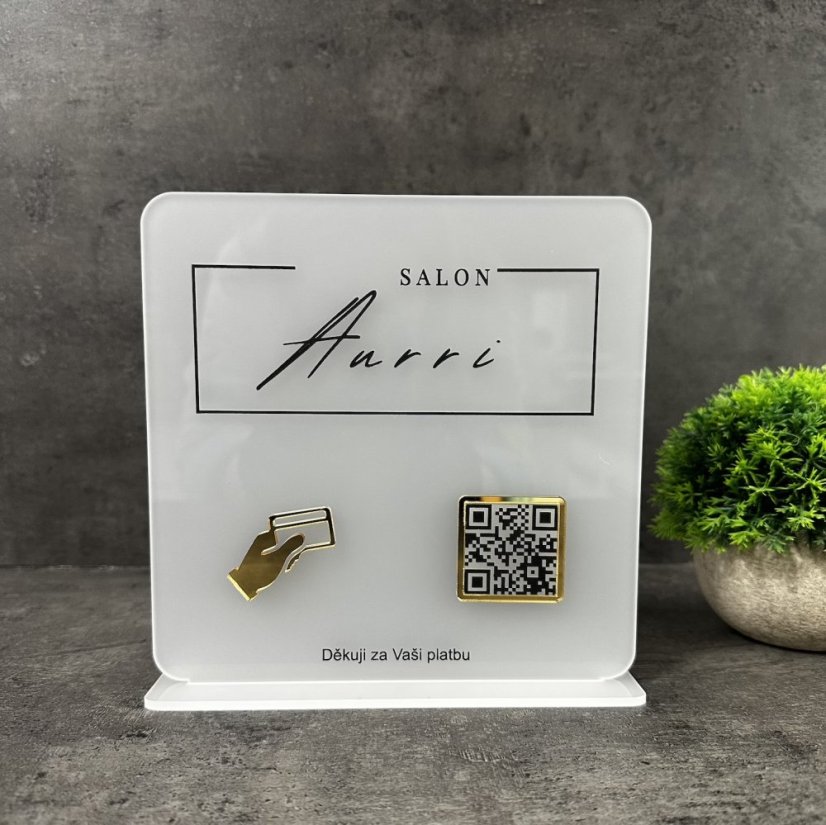 Business QR cedulka / QR stojánek