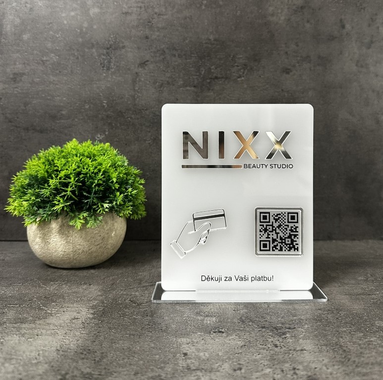 Business QR cedulka / QR stojánek