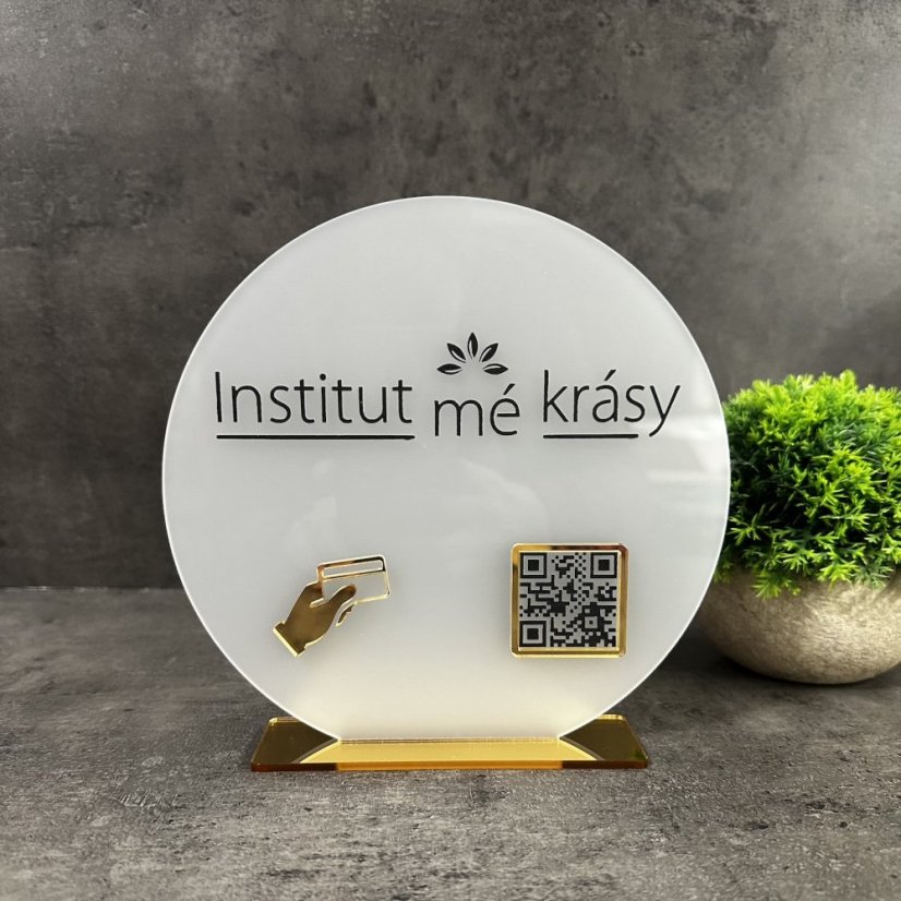 Business QR cedulka / QR stojánek