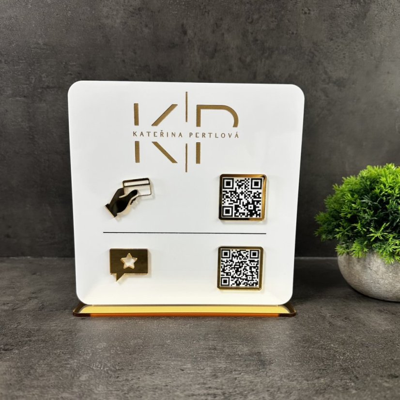Business QR cedulka / QR stojánek