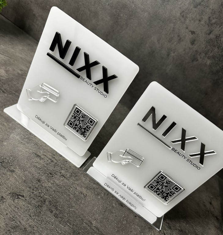 Business QR cedulka / QR stojánek