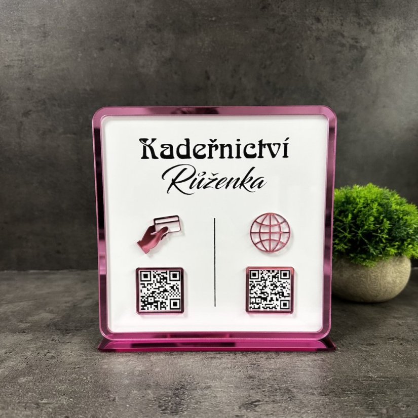 Business QR cedulka / QR stojánek