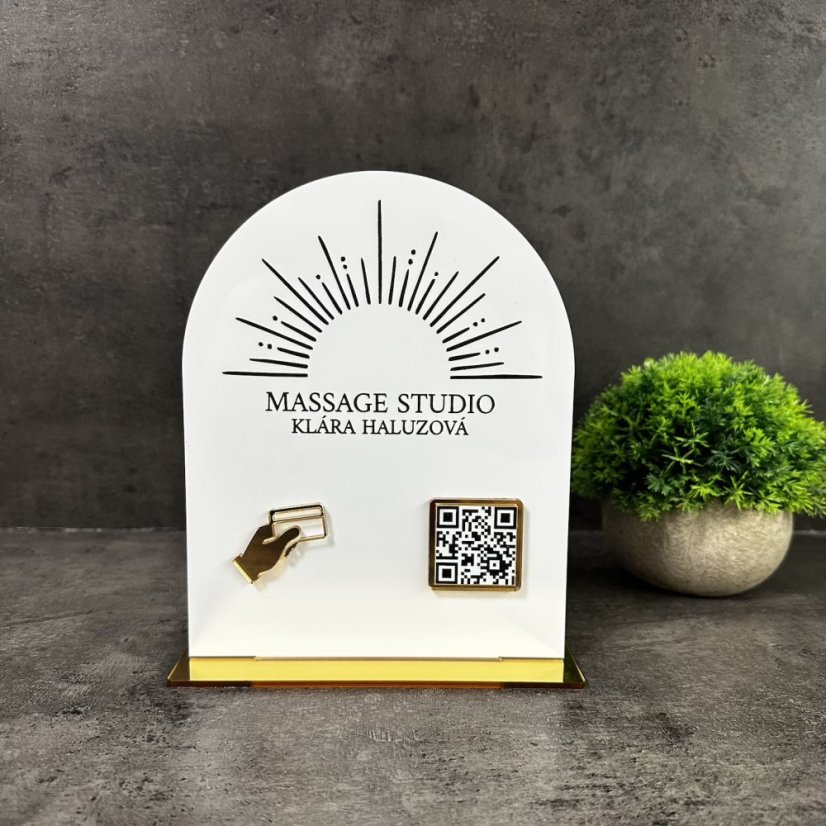 Business QR cedulka / QR stojánek