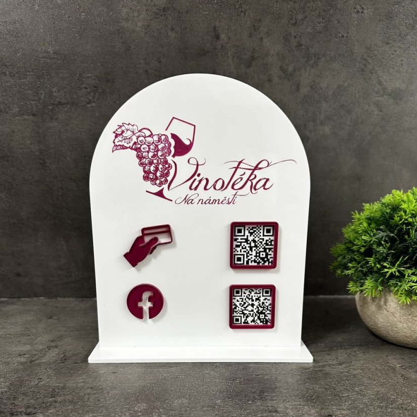 Business QR cedulka / QR stojánek