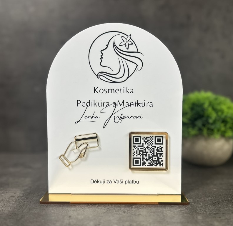 Business QR cedulka / QR stojánek