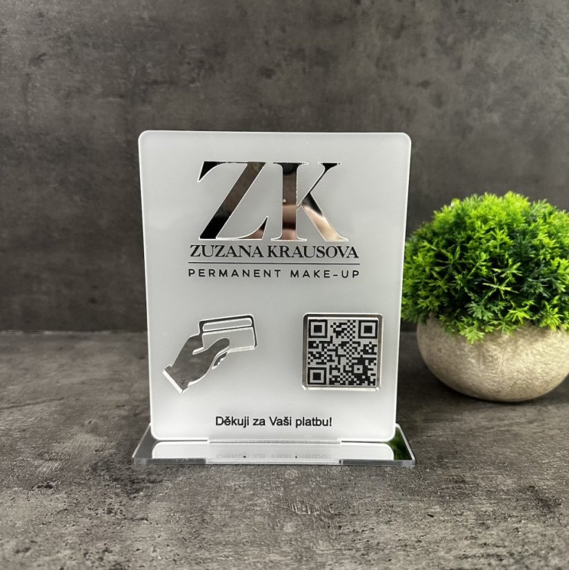 Business QR cedulka / QR stojánek